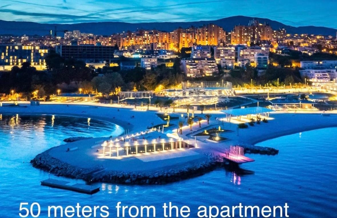 New Luxury Apartment With Private Heated Pool And Amazing Terrace With Seaview Split Bagian luar foto